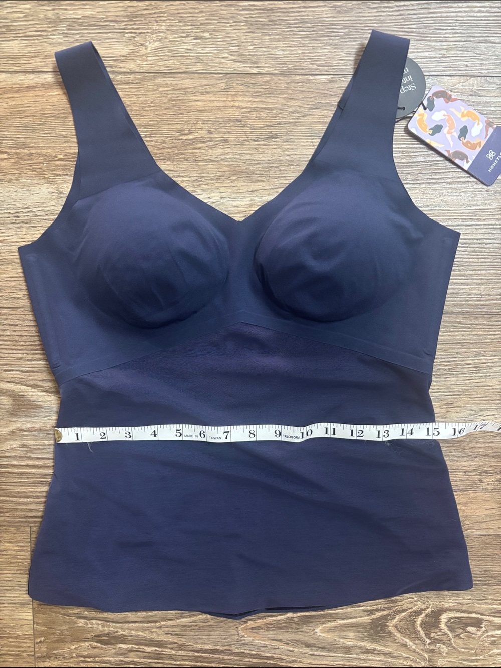 Honeylove Liftwear Tank in Navy Women's Size XL NWT Shapewear Smooth Slimming - Picture 5 of 7